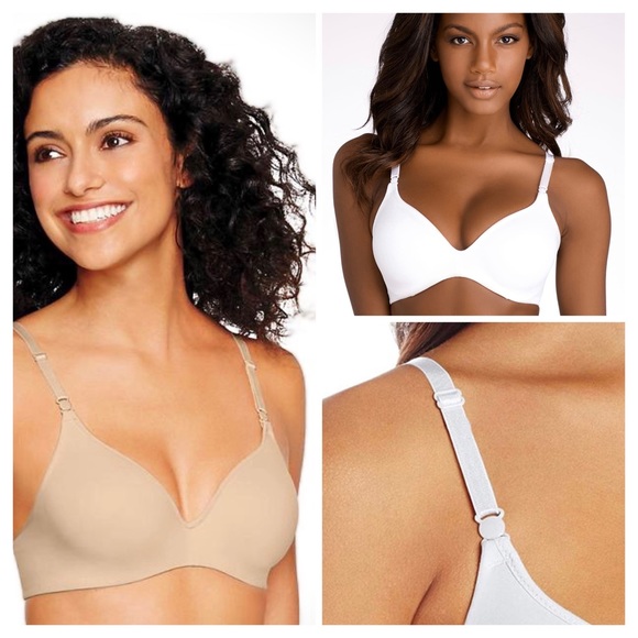 Hanes Invisible Look Underwire Bra 34D New with Tags! HU06 Soft Taupe - Picture 1 of 10